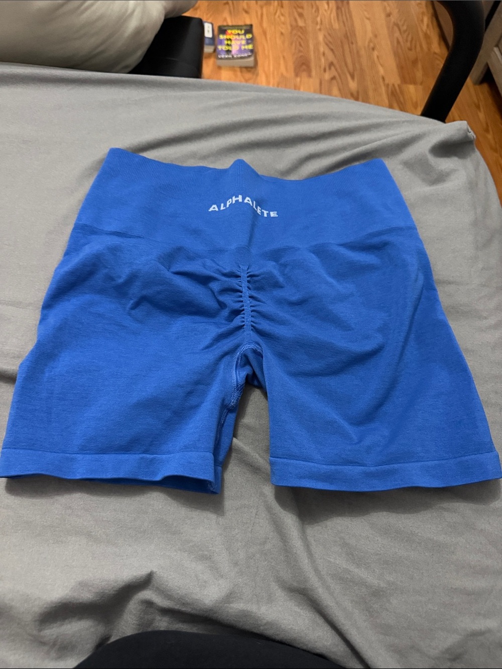 Alphalete Women's Royal Blue Seamless High-Waist Bike Shorts